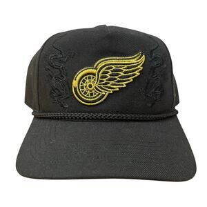 Detroit Red Wings Year of the Dragon SnapBack Black Hat Cap Adjustable NHL